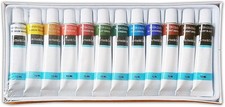 12 Tuben WASSERFARBEN 12ml