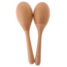 2 Holz Maracas Shaker Holz