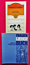 2x Frauen-Lieder_Buch_Texte + Noten mit Begleit-Akkorden_Inge Latz_Ellinor Lau_