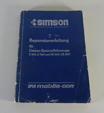 Reparaturanleitung Simson S 51/1 / S 70/1 & Simson Roller SR 50/1 SR 80/1 '1988