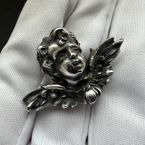 Jugendstil brosche 800 silber - jugendstil,