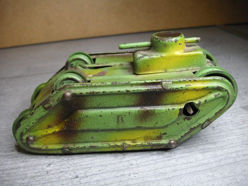 Uralt panzer ww1 mit uhrwerk - uralt,