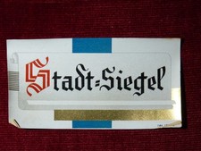 Stadt=Siegel Zigarren Deckelbild antik 50er Jahre Prägedruck landfried antik i A