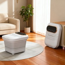 Fußmassage Gerät faltbar Fußsprudelbad Platzsparend Aufheizfunktion Fußbad Timer
