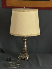 Tischlampe antik Messing Fuß