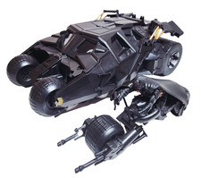 Mattel Batman The Dark Knight Tumbler Stealth Launch Batpod Actionfigur komplett