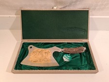 Jagdbesteck Hackbeil 31,5 cm  Signal Wicküler Hirschhorn Beil in OVP