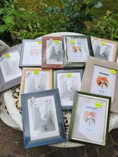 10 Bilderrahmen, Holzrahmen,  Fotorahmen 13x18 cm, verschiedene Farben, Zeitlos
