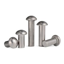 Halbrundniete Ø 3 - 8 mm DIN 660 Aluminium Halbrundkopf Vollnieten