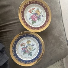 Zierteller Gloria Fine  porcelain Bavaria Handwork Bayreuth 2 Stück