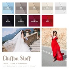 Chiffon stoff meterware - stoff,