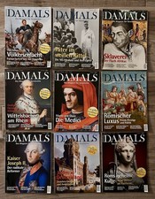 DAMALS Zeitschriften 9 Ausgaben 1,3,4,6,7,9-12/2013