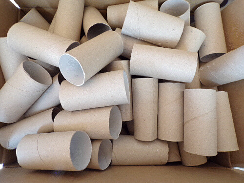 100 papier papprollen - 100,