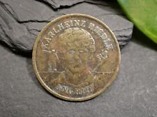 Bronzefarbene Medaille Fußball Karl Heinz Riedle Angriff Dortmund BVB 09