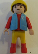 playmobil© Kind Junge Figur KOMPLETT 4510 Junge mit Kettcar GoKart