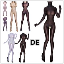 DE Damen Ganzkörper Overall Glänzend Sexy Dessous durchsichtig Catsuit Clubwear