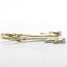 Ohrringe 585 Gold 14 Karat Bicolor Diamant 0,02 Ct Brillant Ohrhänger Wert 1100;