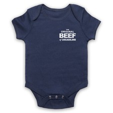 DER BÄR DAS ORIGINAL RINDFLEISCH VON CHICAGOLAND PERSONAL UNIFORM BABY WACHSEN BABYGROW GESCHENK