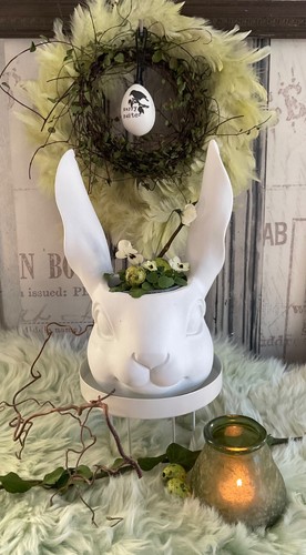 Shabby hasenkopf hasenbüste - ,