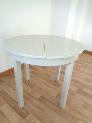 Alter runder holztisch - runder,