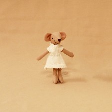 Stoffmaus Puppenhaus Figur Familienoutfit für Bdj Ob11 Kinderzimmer