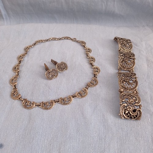 Trachtenschmuck set silber - set,,