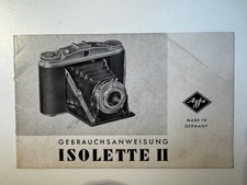 Agfa ISOLETTE II Bedienungsanleitung Original