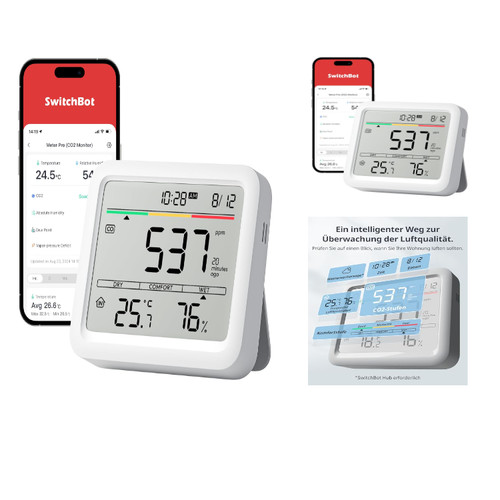 Switchbot co2 messgerät mit - co2-messgerät,