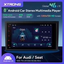 XTRONS 8" Autoradio Android 14 4G+64GB GPS Navi Für AUDI A4 B6 B7 S4 RS4 SEAT