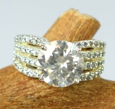 7.52 Karat Rund Schliff Weiß