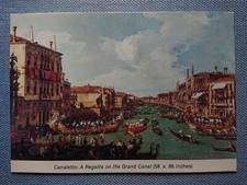 alte Ansichtskarte Postkarte AK Regatta on the Grand Canal Venedig Gondel