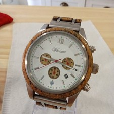 Waidzeit Woodwatch Chronograph - aus echten Weinfass