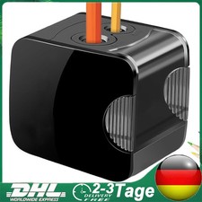 Elektrischer Anspitzer DOPPELT Bleistift Spitzer Spitzmaschine für Schule Büro
