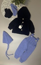 Handgestrickte Baby Set Gr