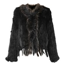 Damen Echtfell Felljacke