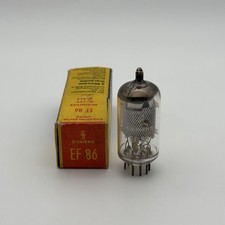 Siemens EF86 = 6CF8 Röhre geprüft – gut Vacuum Tube Tested mit OVP