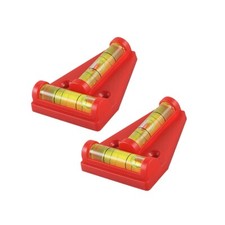 2 Stück Kreuzwasserwaage Wohnwagen Wasserwaage Mini Pyramide Anhänger Caravan