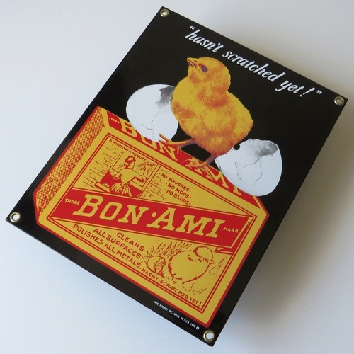 Bon ami altes emailschild - ami,