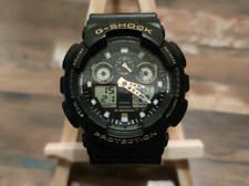 Armbanduhr Herrenuhr Casio G-Shock GA-100GBX-1A9 Schwarz-Gold Design Digital 