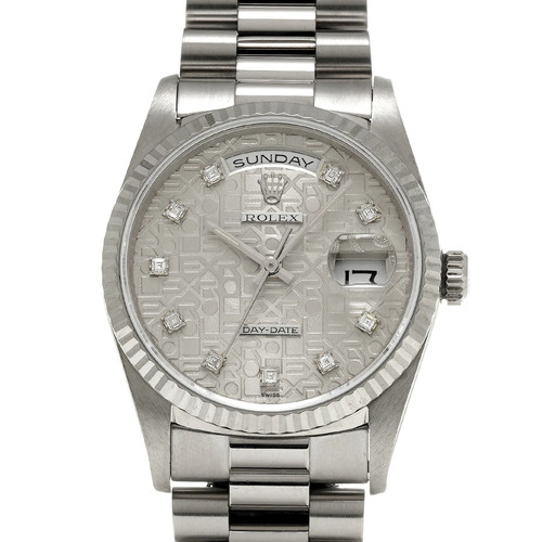 Rolex day date 18239a silber - rolex, day-date