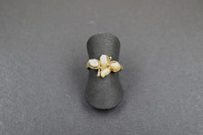 Damenring Gold 585 mit Biwa