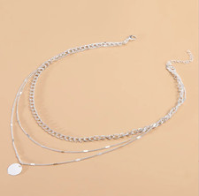 Trendige Damen Layering-Kette