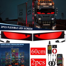 2x 60cm Lkw Devil's Eye Lampe LED-Bildschirm Auto-Augenlicht dynamisches Licht