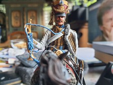 Krieger zu Pferd Krieg Berliner Zinnfiguren Kampf Zinn Soldat Rarität Museum