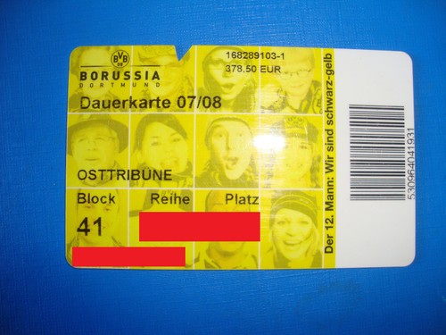 2007 ticket dauerkarte - 2007,