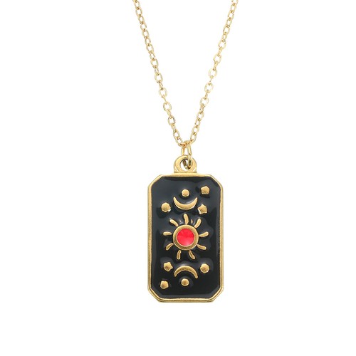 Tarot karten halskette 23x11mm - karten,