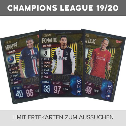 Topps champions league 2019 - champions, 2019/20