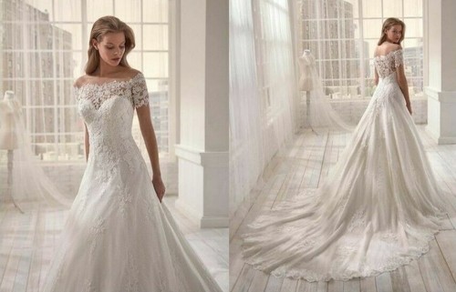 Luxus spitze brautkleid - luxus,