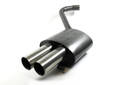 Sportauspuff 2x76mm SCHARF BMW E90 E91 Limo Touring 316 318 320 + ABE