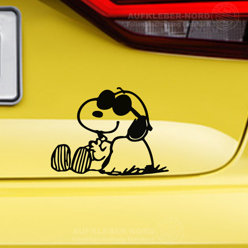 Aufkleber snoopy relax 12cm - aufkleber,